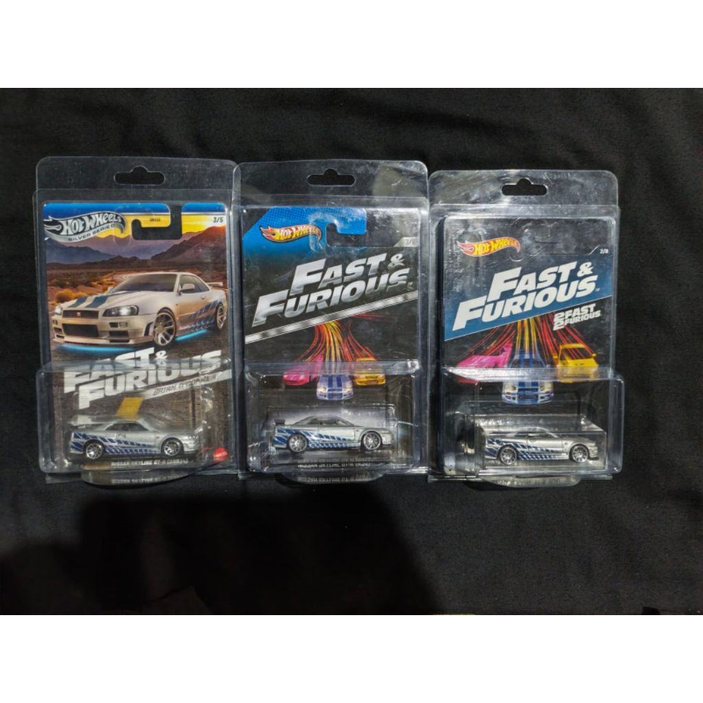 Hotwheels Fast & Forius Nissan Skyline GT-R (R34)