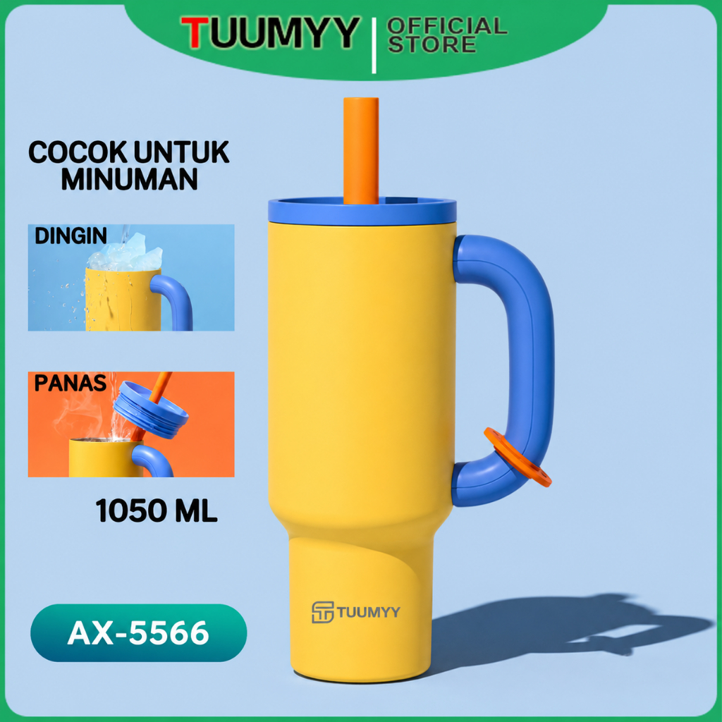 [COD] TUMBLR STAINLESS 1200ML SUS 304 / TUMBLR WARNA TUMBLR LUCU TM-5566