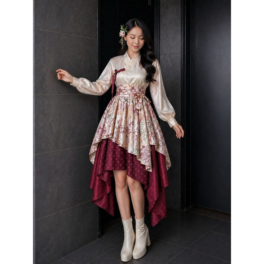 HANBOK MODERN HANBOK KOREA NUANSA BATIK hanbok kpop hanbok bts