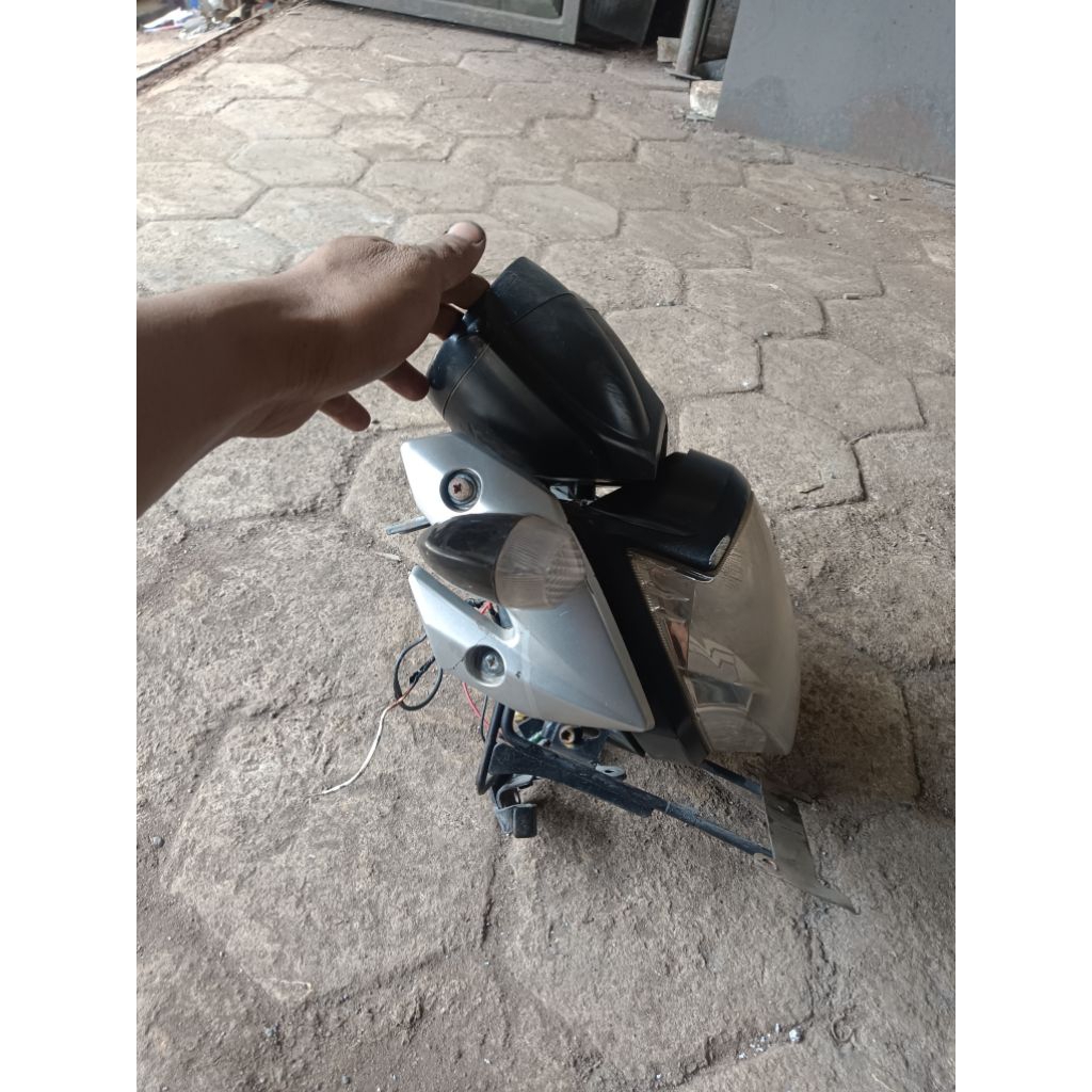 headlamp set vixion old original kondisi dfoto
