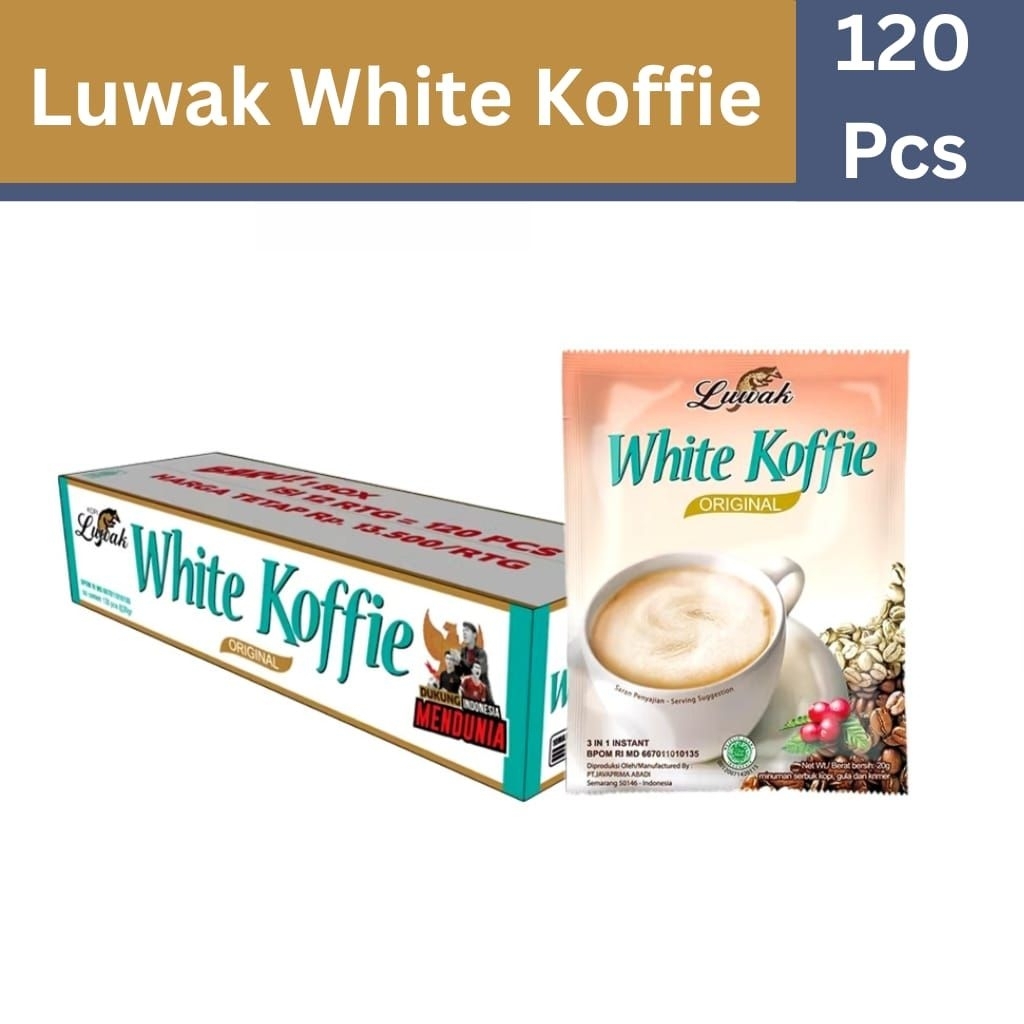 Luwak White Koffie 1 Dus Isi 120 Sachet