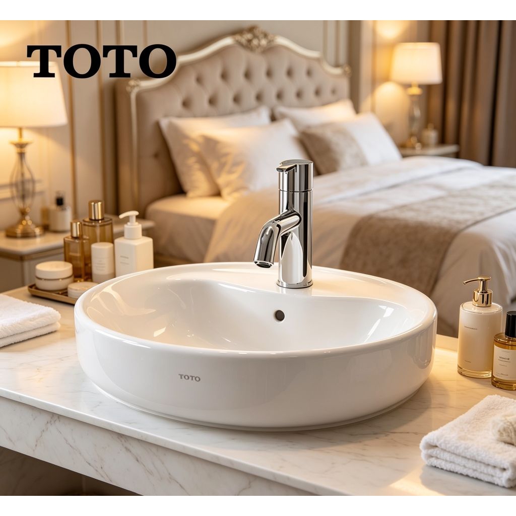 TOTO WASTAFEL MEJA OMNI LW893CJW/F PUTIH/ WASTAFEL TOTO WASTAFEL BUNDAR DENGAN TAMPILAN MEWAH DAN EL