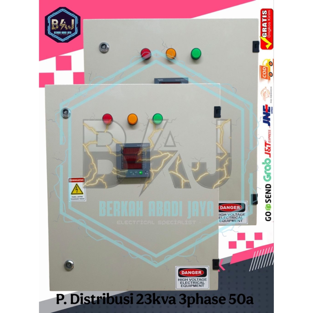 panel distribusi 23kva 3phase 50a