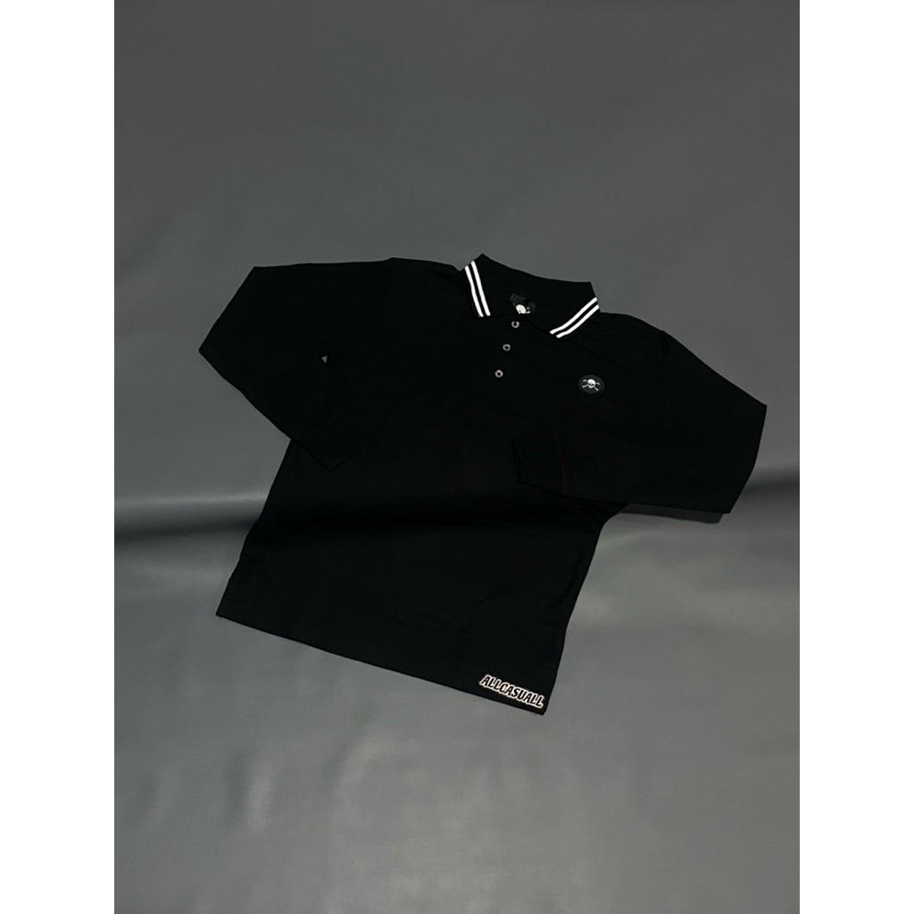 FirstAndFamous Polo Ls Black “RITTER”