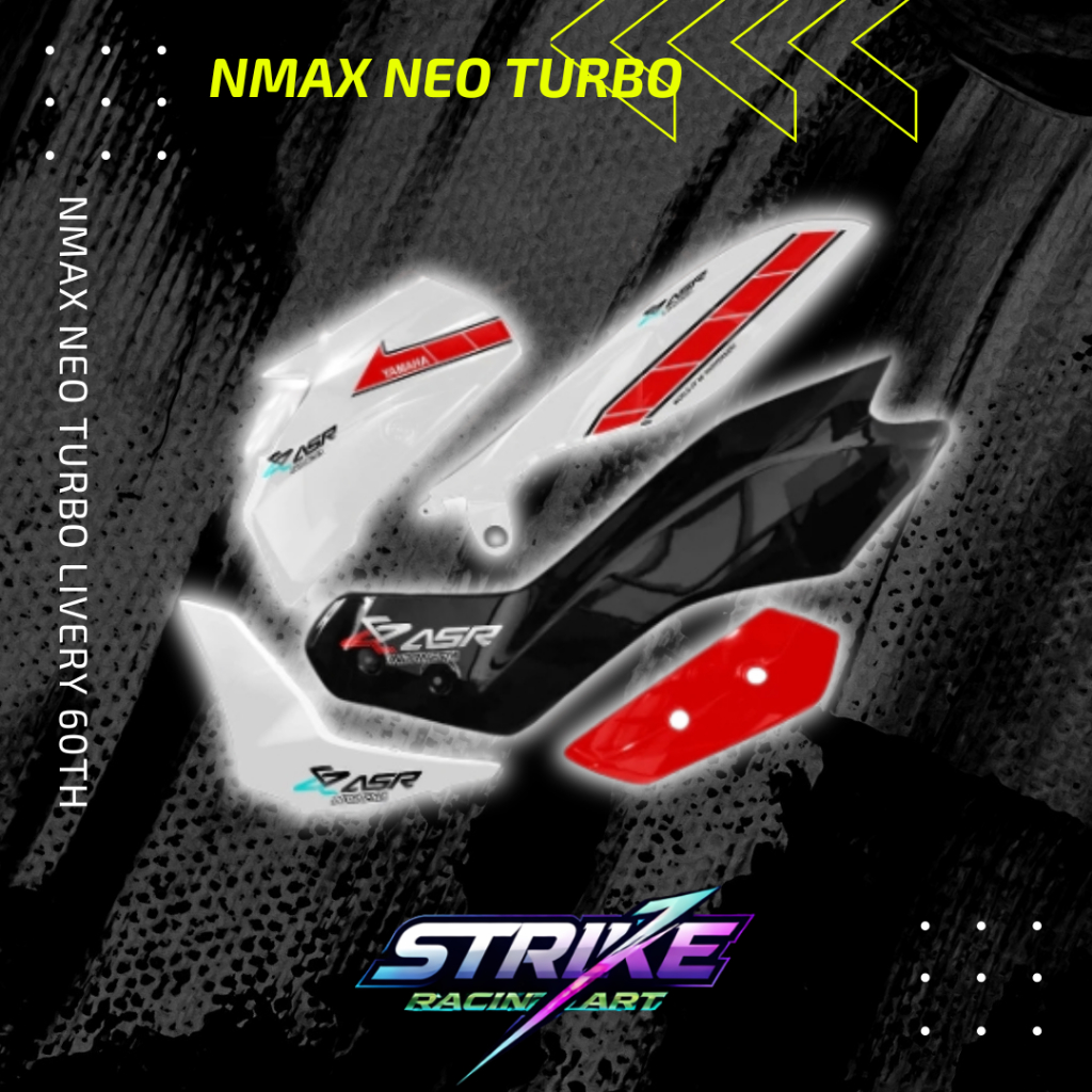 Striping transparan NMAX TURBO LIVERY 60th YAMAHA