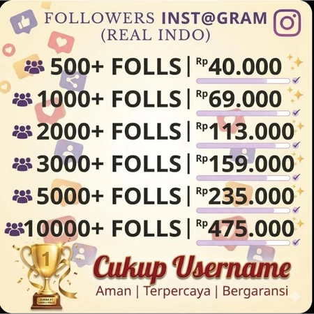 Jasa Followers Instagram Real Indo Permanen | Akun Private Bisa | Bukan Bot | Manual Follow | Ada Da