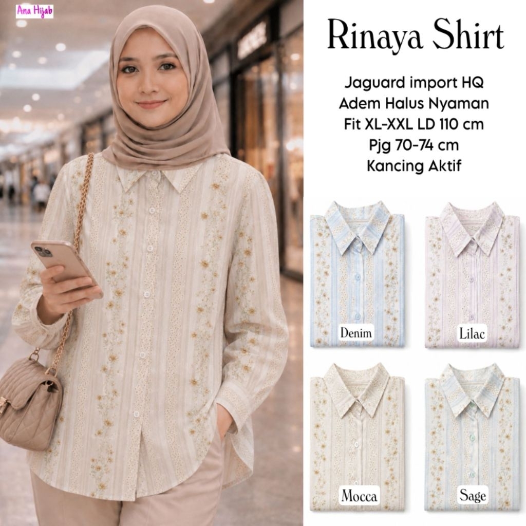 RINAYA/ TASKIA JUMBO/ ERISYA/ BER LIN/ ROMLY SHIRT BY ANA