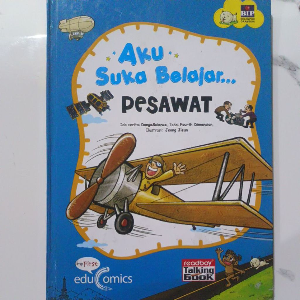 aku suka belajar tentang || pesawat || my first educomics || hard cover