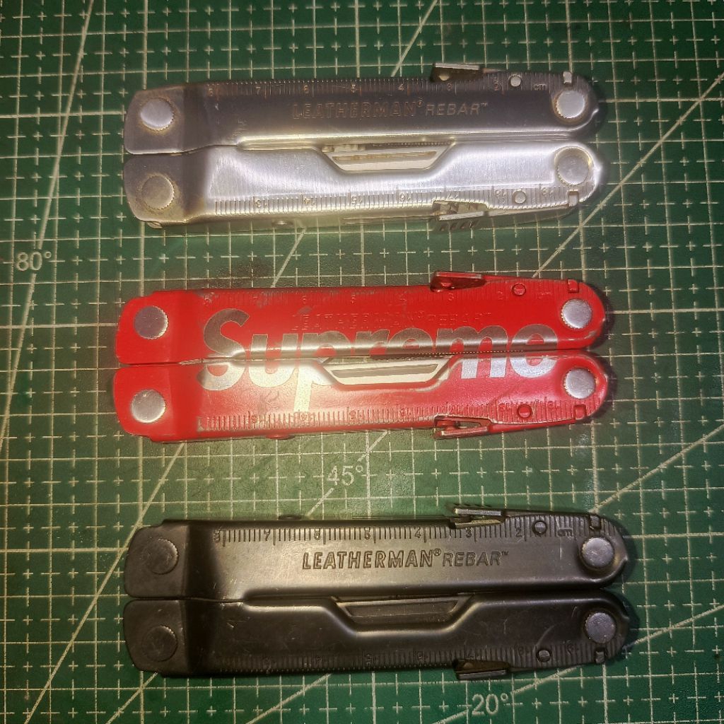 LEATHERMAN REBAR Full Size Silver Black Oxide Stainless Steel
