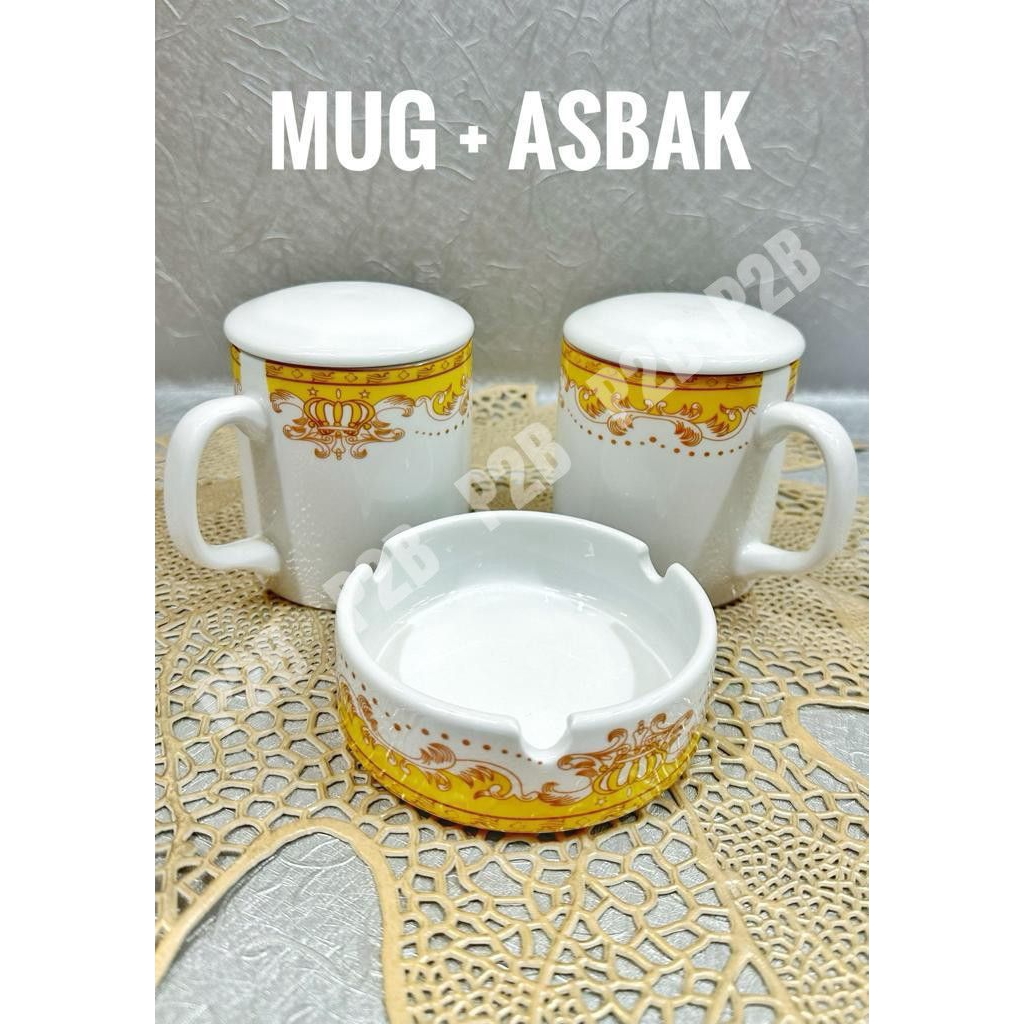 MUG ASBAK SET MAHKOTA
