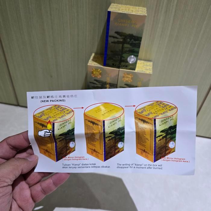 astonshop01 KIANPI PIL ASLI tokowisnu112 Original_Kianpi Kapsuma Ginseng Gemuk Pil (Old/New) 60pc to