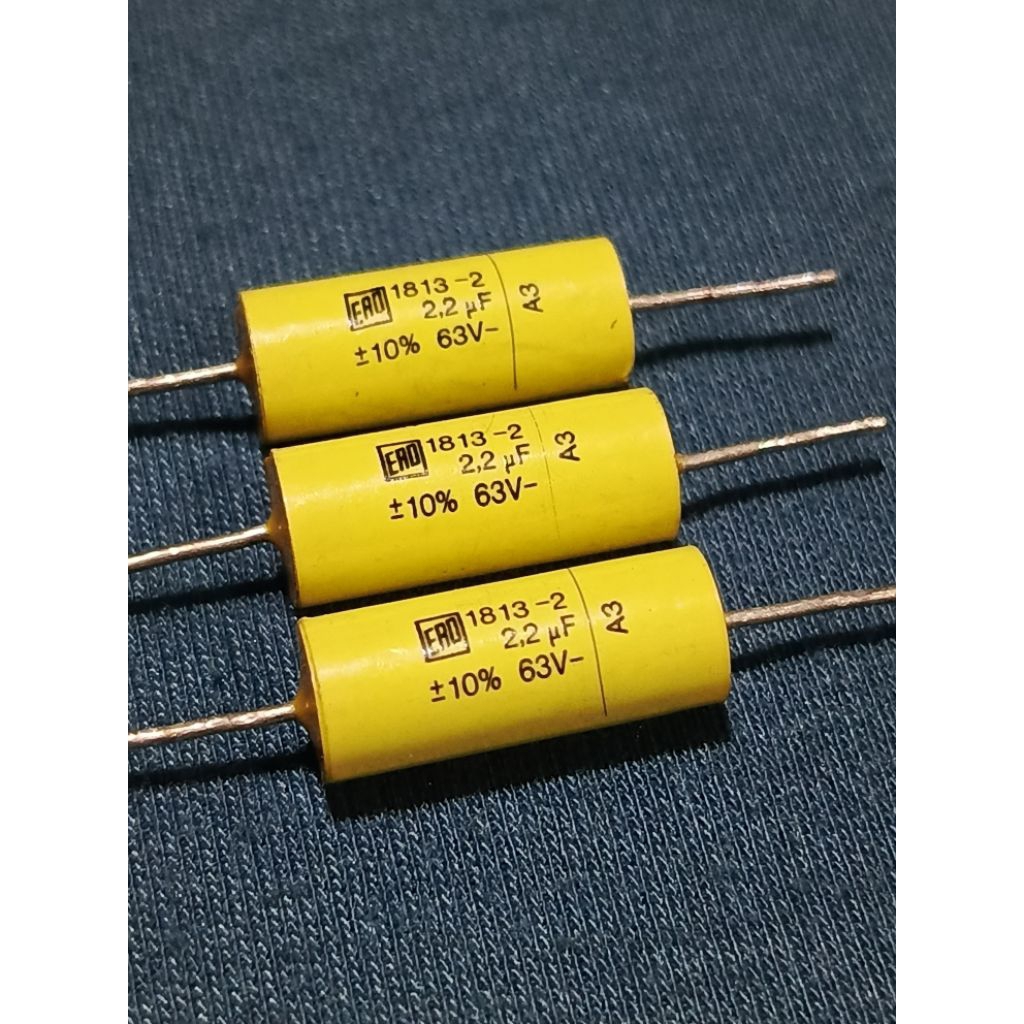 capacitor ERO MKT 2,2uf 63v film poliester axial kapasitor
