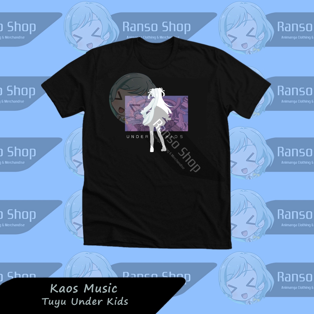 T-shirt Tuyu Under Kids / Kaos Band Tuyu Under Kids Anime Manga / Baju Band Tuyu Under Kids Sablon W