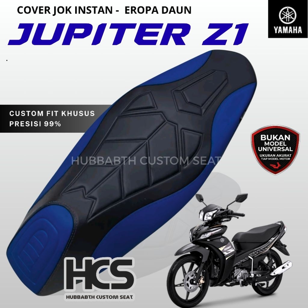 Sarung Jok Motor Premium YAMAHA JUPITER Z1 - Tinggal Pasang Pakai Karet Cover Jok Motor Model Eropa 