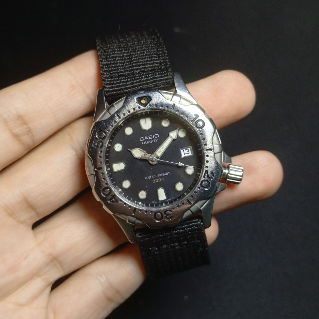 jam tangan casio mdp 800 scuba diver eta swiss vintage rare