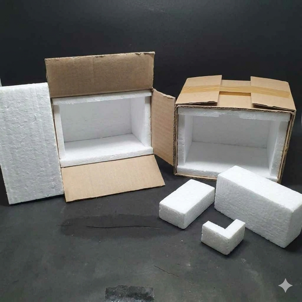 Tambahan Packing Box Styrofoam + Kardus Double Wall