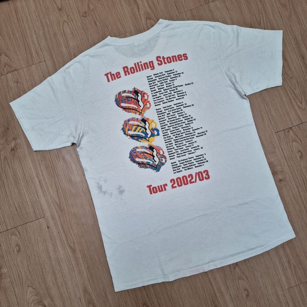 vintage kaos band the rolling stones acdc metallica