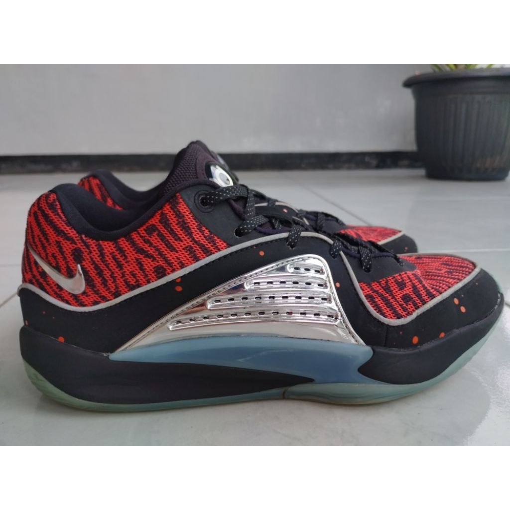 SEPATU BASKET NIKE KD 16 "SLIM REAPER" BLACK/RED SECOND ORIGINAL SIZE 39