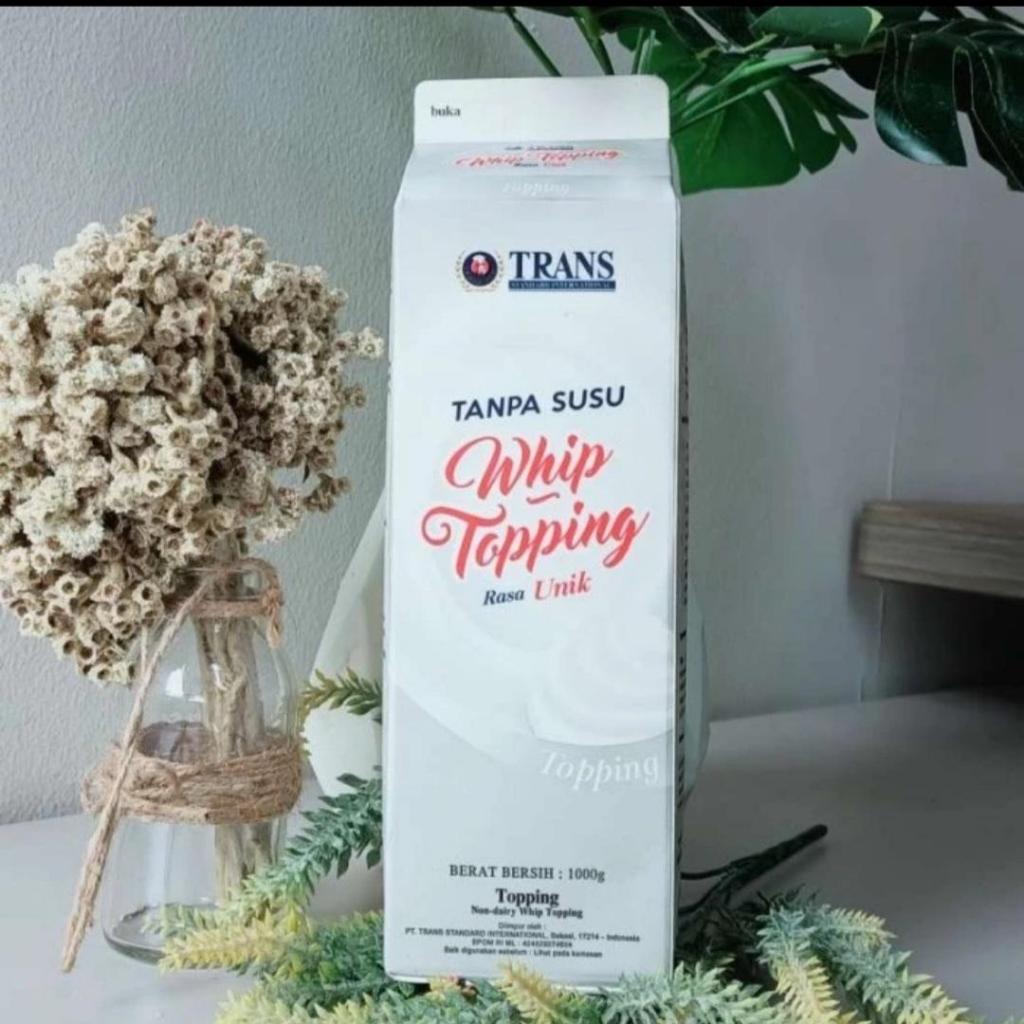 TRANS WHIPPING CREAM NON DAIRY SILVER 1L, WHIPPING CAIR COCOK U/MAKANAN