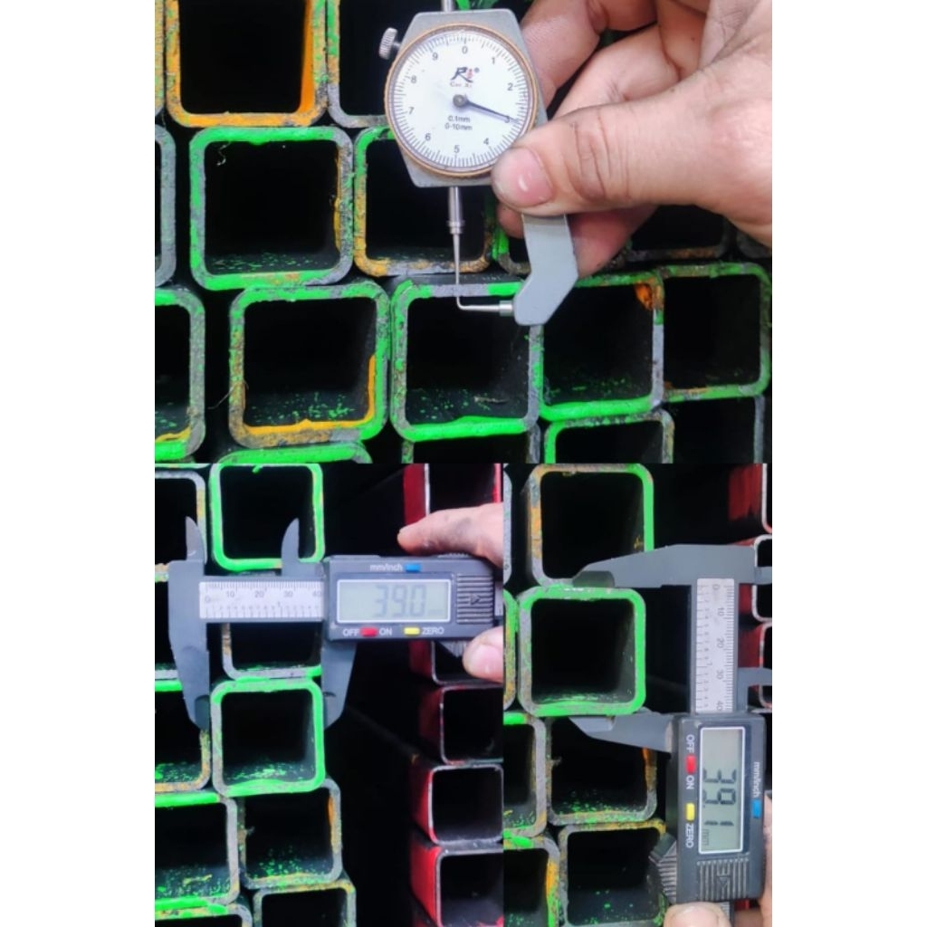 Hollow 40x40 Tebal Riil 1.4mm Full Panjang 6 Meter Kotak Galvanis