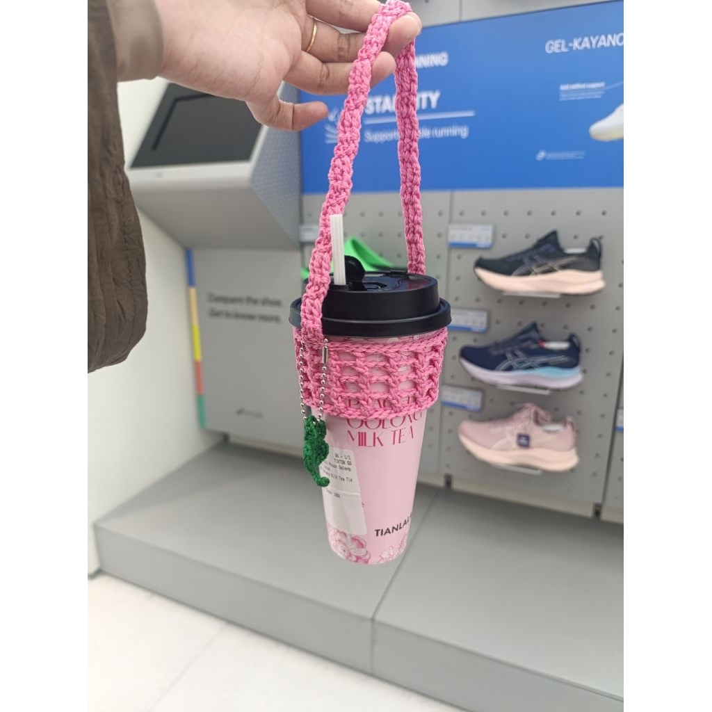 Loopshandmade cup sleeve/cup holder/crochet cup sleeve/crochet cup holder/cup holder rajut