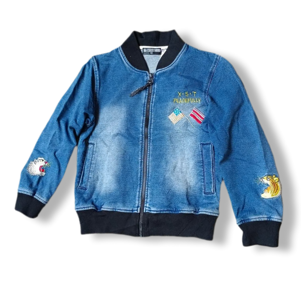 BA-TSU STUDIO KIDS DENIM JEANS SUAKAJAN JACKET | OUTERWEAR | JAKET ANAK | KDU BOCIL #24