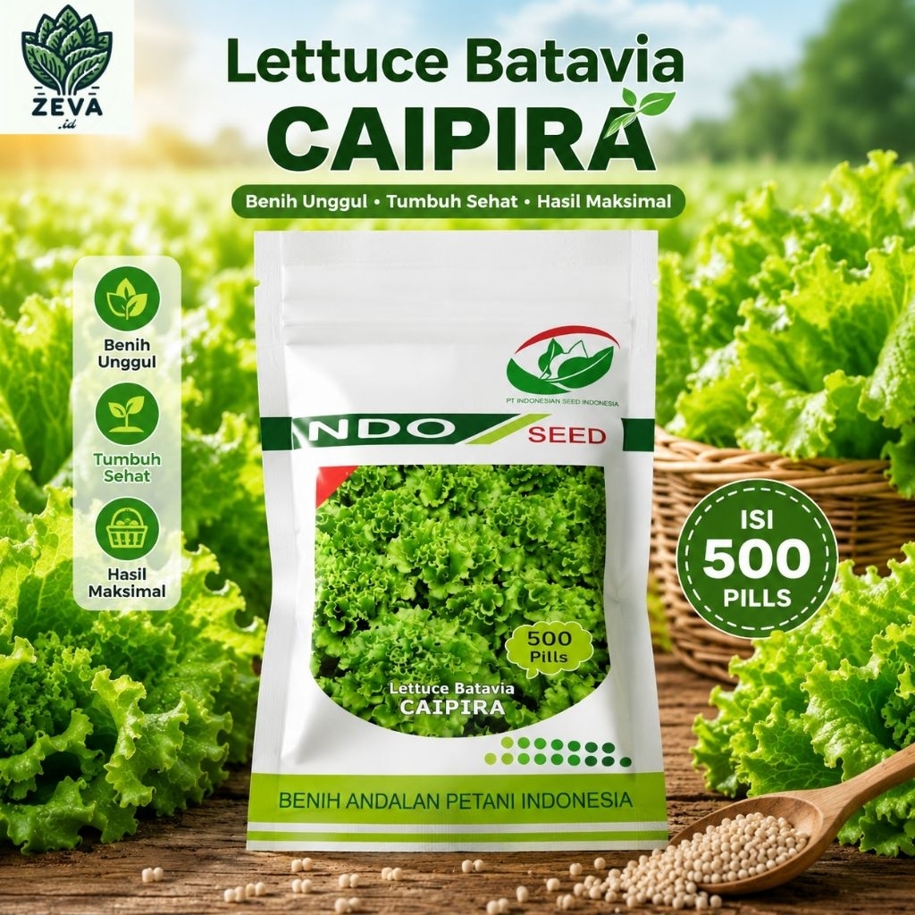 Benih Selada Batavia Caipira 500 Pill - Indo Seed