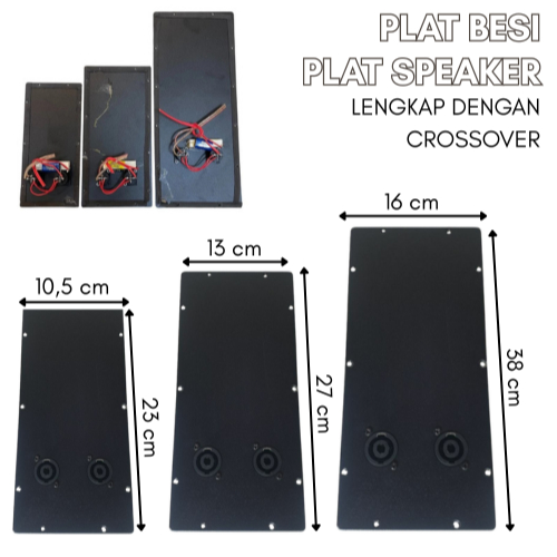 Panel Box Speaker Plat Box Bahan Besi Lengkap Crossover