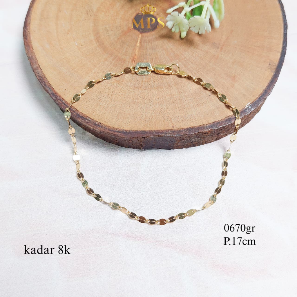 puterasokaraja NEW COLLECTION GELANG RANTAI EMAS ASLI KADAR 8K/375% TOKO EMAS PUTERA SOKARAJA