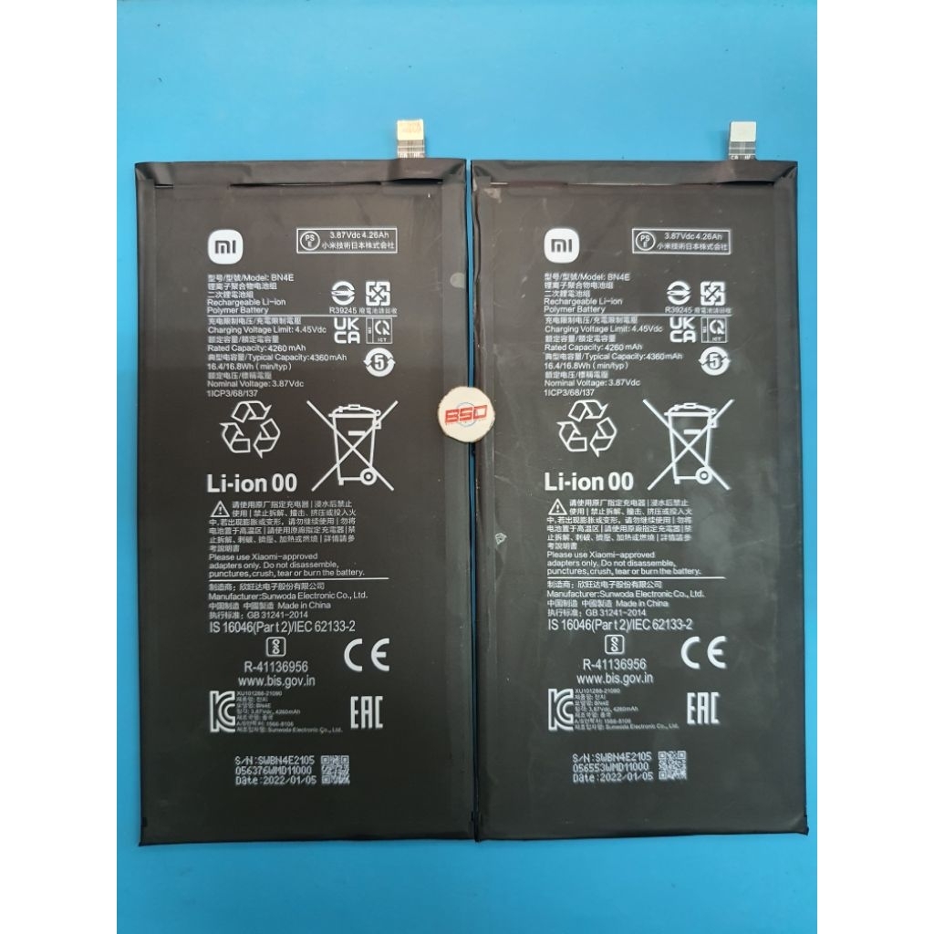 Bukan Handphone Part Baterai Xiaomi Redmi Pad 5 BN4E Original Copotan