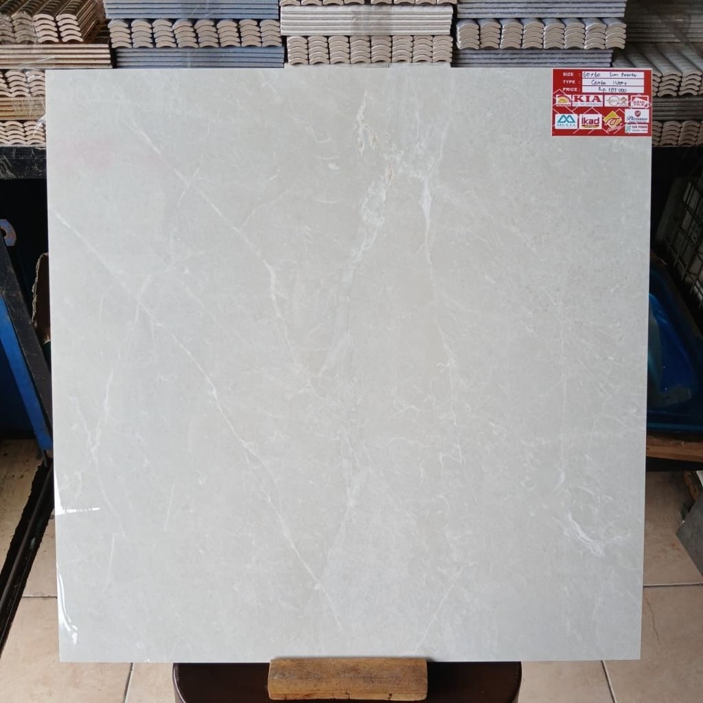 Granite 60x60 SunPower Carta Ivory | Glazed Polish