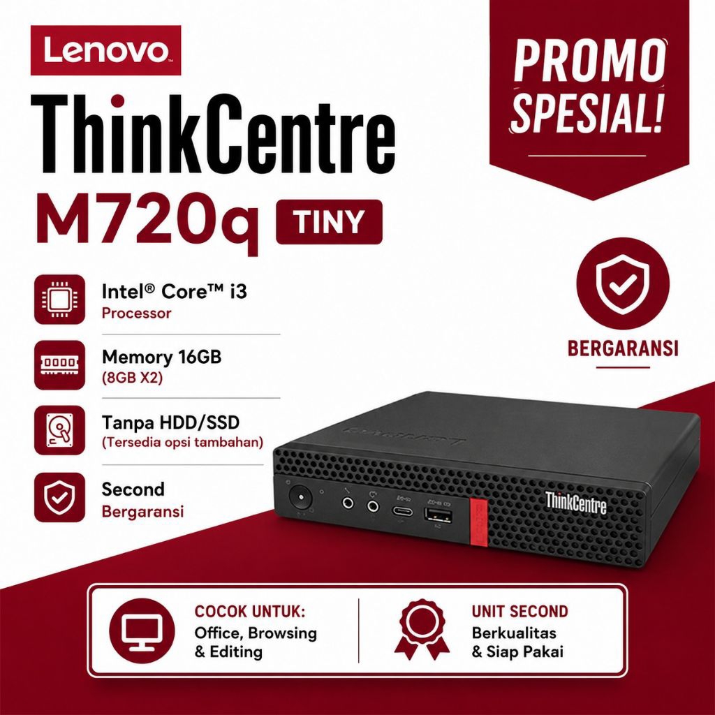 MINI PC LENOVO THINKCENTRE M720Q TINY CORE i3