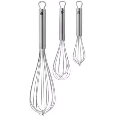 WMF Whisks Set of 3 Profi Plus Cromargan Stainless Steel Partly Matt

