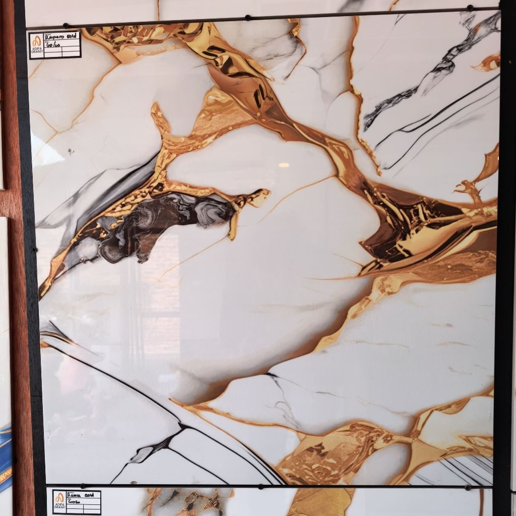 Granit lantai Infinity raivaro gold 60x60 granit lantai motif carara gold