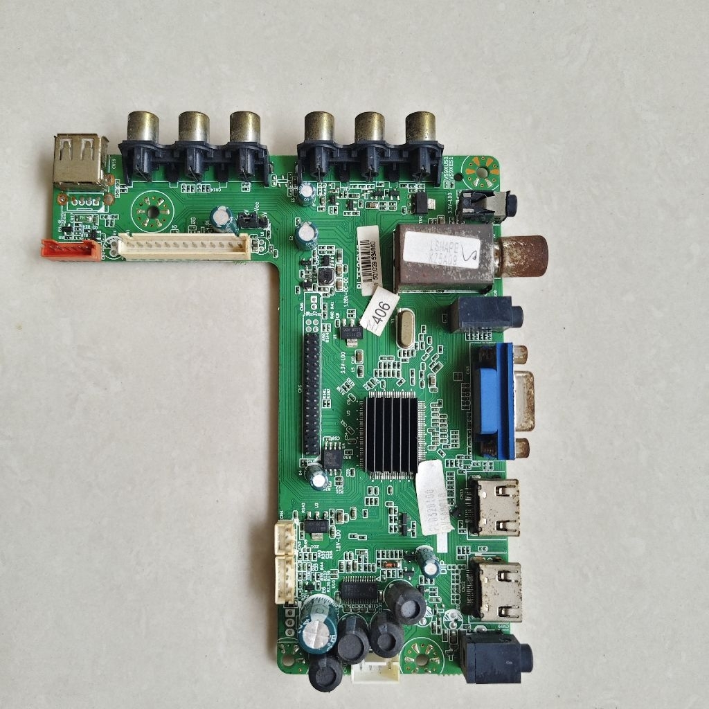 Mainboard TV LED Polytron PLD32D100 Original Bekas Normal