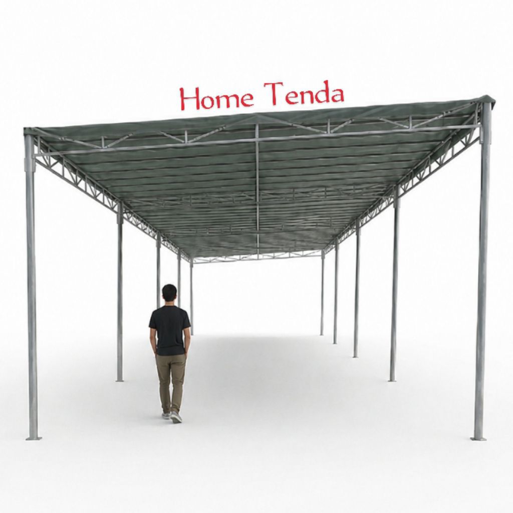 Rangka Tenda - tenda warga