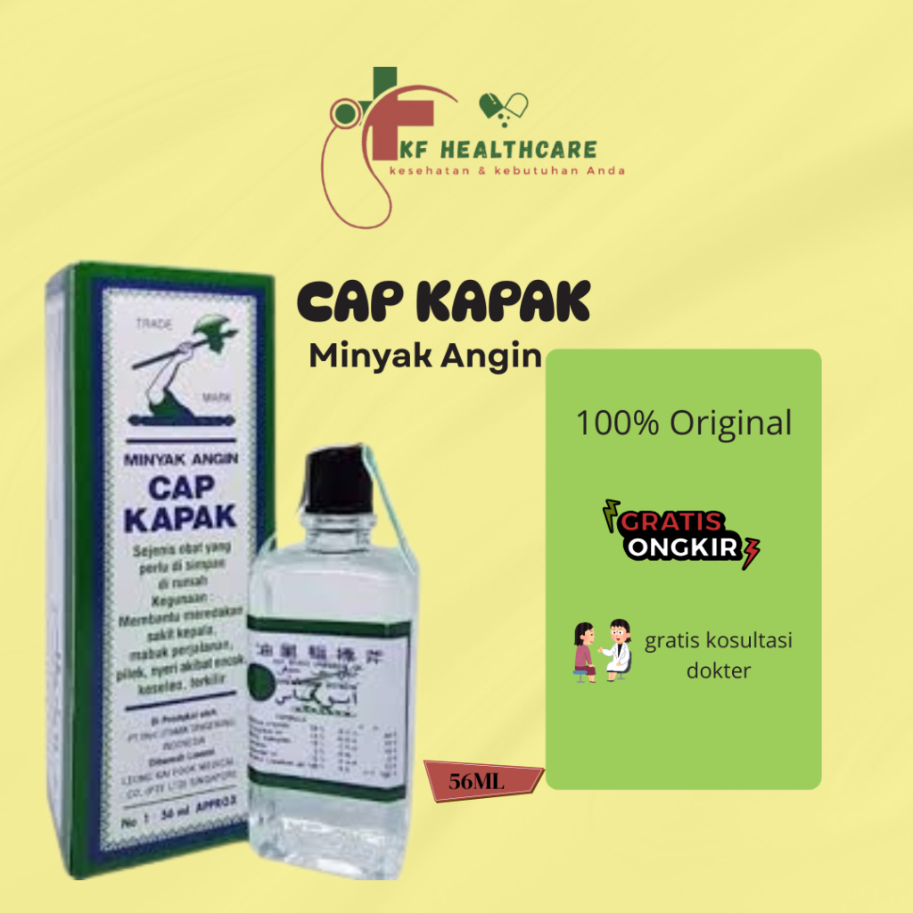Minyak Cap Kapak 56ml - Minyak kapak Jumbo - Minyak angin kapak - Minyak angin Cap Kapak - Minyak ka