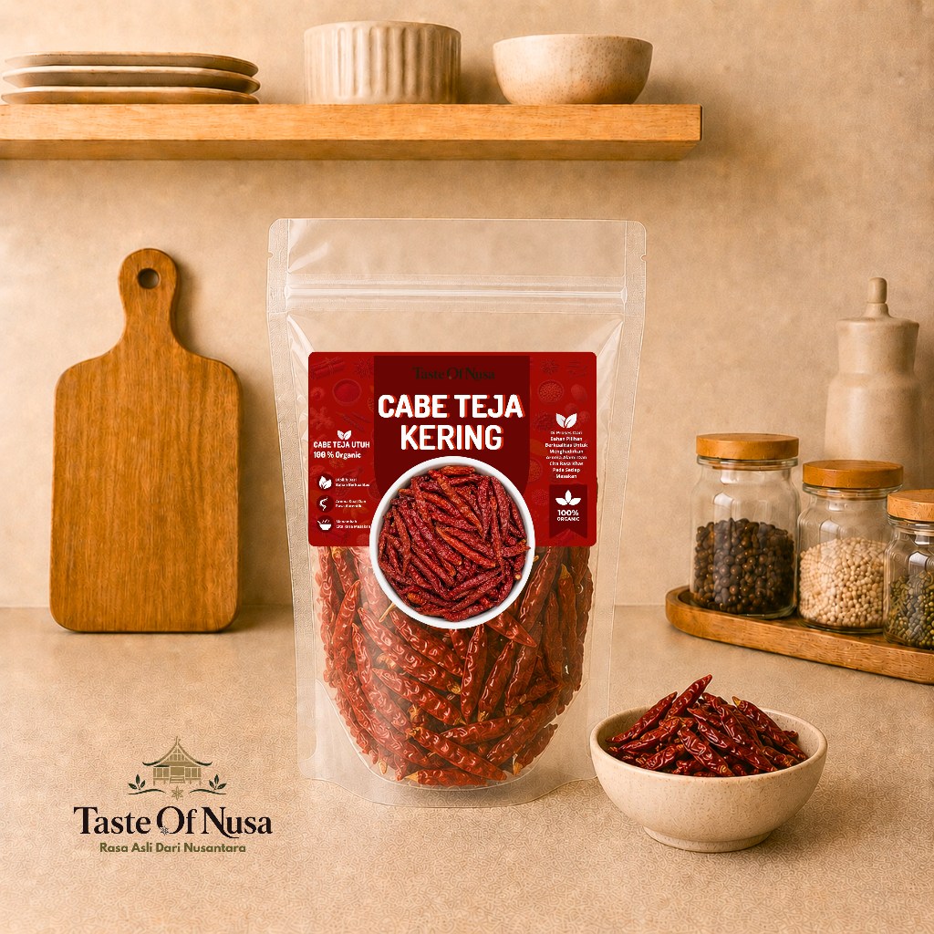 Cabe Teja Kering Extra Pedas 1 KG I Cabe  Import India Premium I Cabe Utuh
