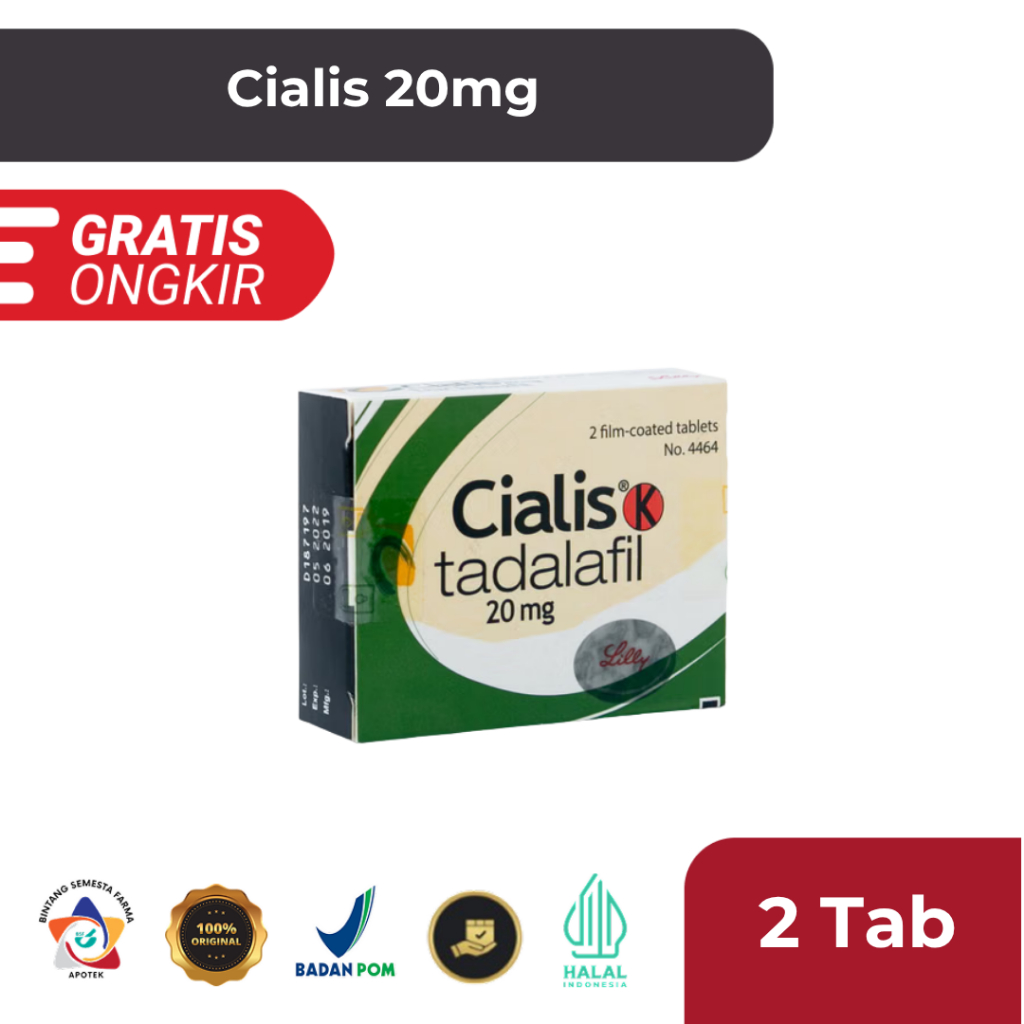 CIALIS 20 MG 1 BLISTER @ 2 TABLET SALUT SELAPUT