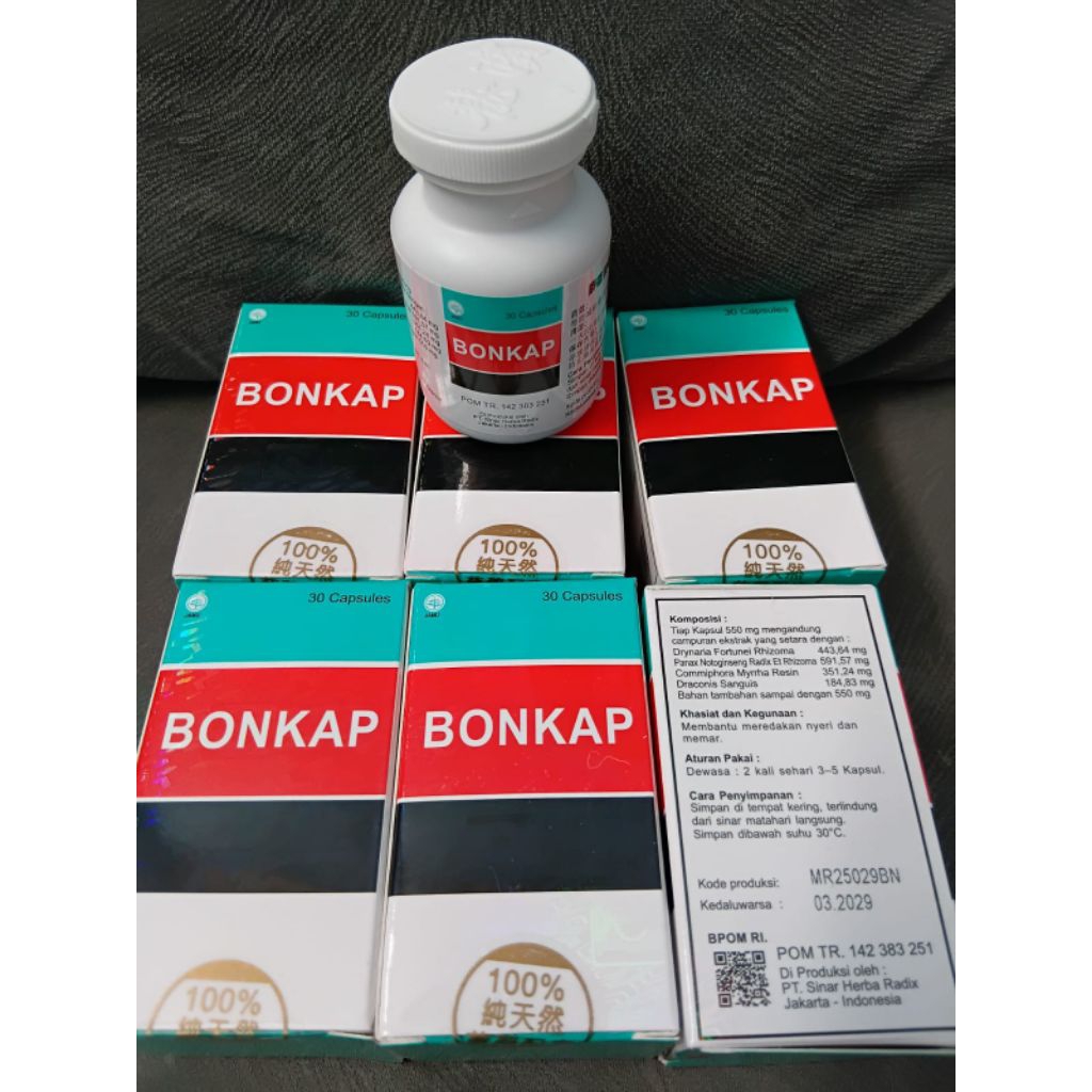 BONKAP  sudah BPOM original bisa INSTAN membantu meredakan nyeri dan memar