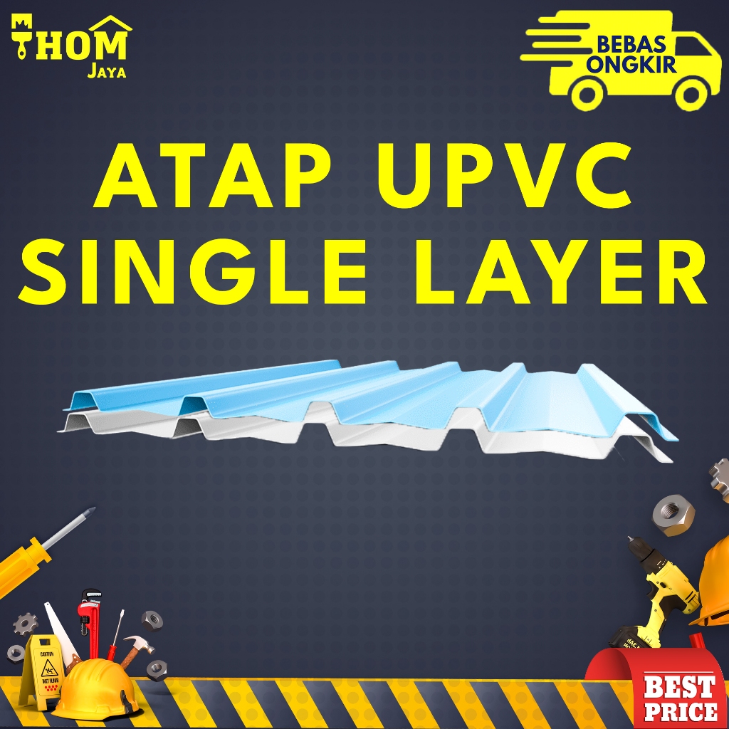 ATAP UPVC SINGLE LAYER / ATAP SPANDEK UPVC / ATAP ALDERON / ATAP UPVC TRIMDECK