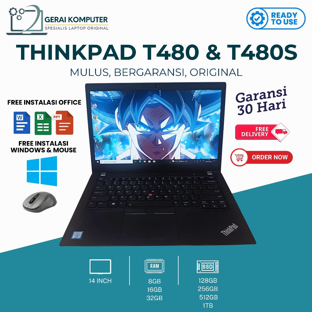 Lenovo Thinkpad T440 - T450 - T460 - T470- T480 - T490  14 Inch Core i5 / i7 BIG SALE