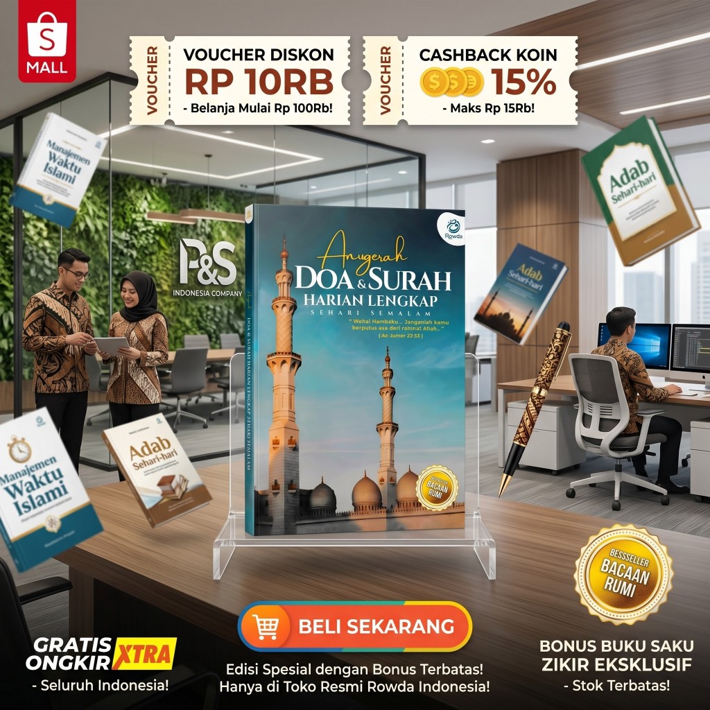 Buku Doa Harian Islami "Anugerah Doa & Surah Harian Lengkap – Penyejuk Hati Setiap Hari" | Buku Doa 