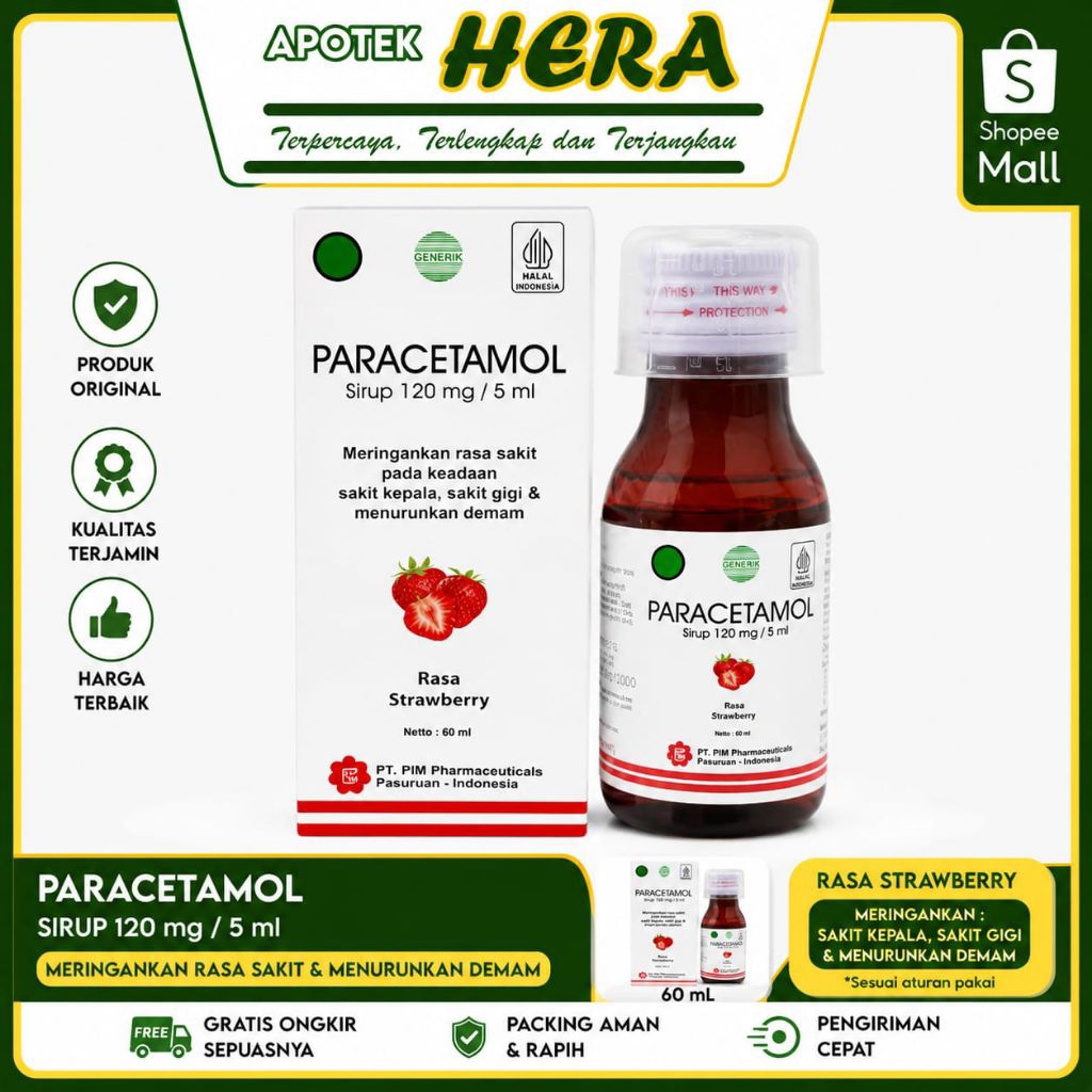 Paracetamol Sirup 120 mg /5 ml