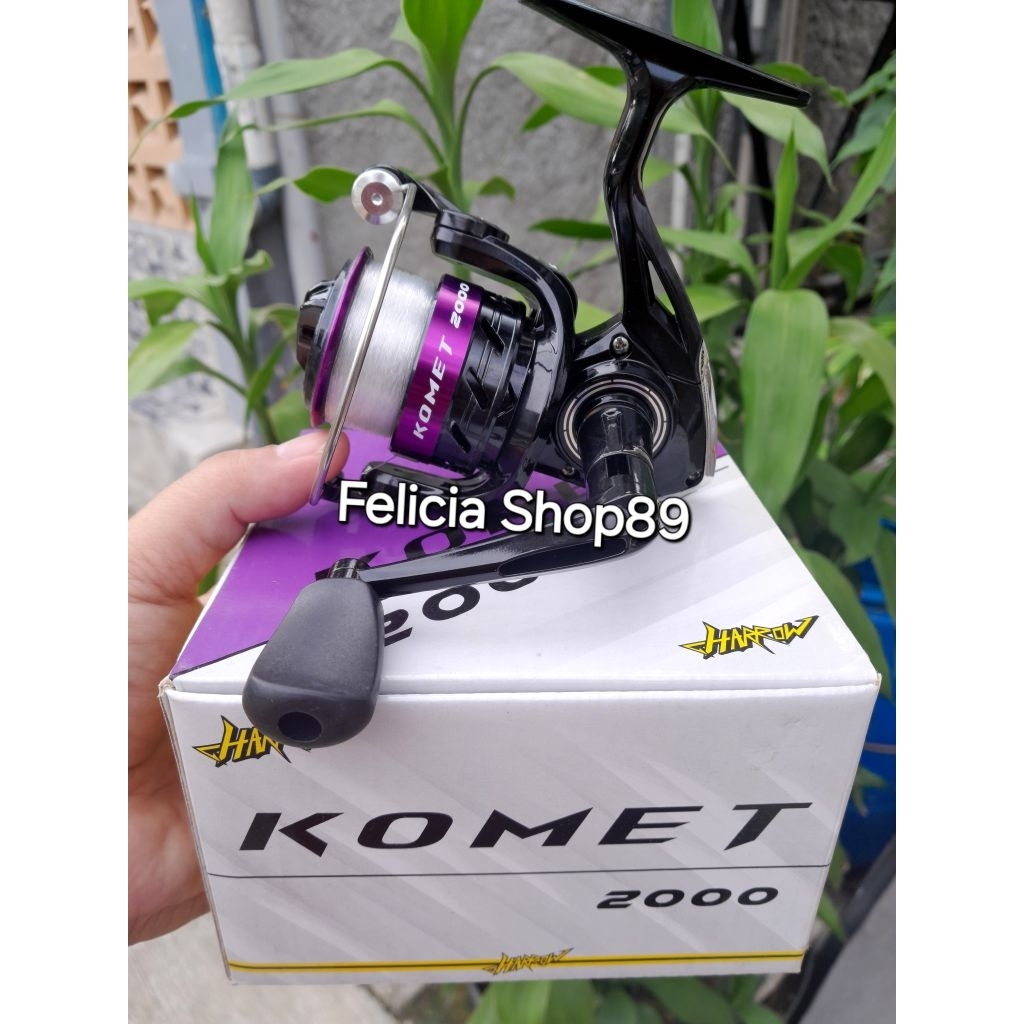 REEL PANCING KOMET HARROW 2000 3000 ONE WAY  + SENAR MURAH COD
