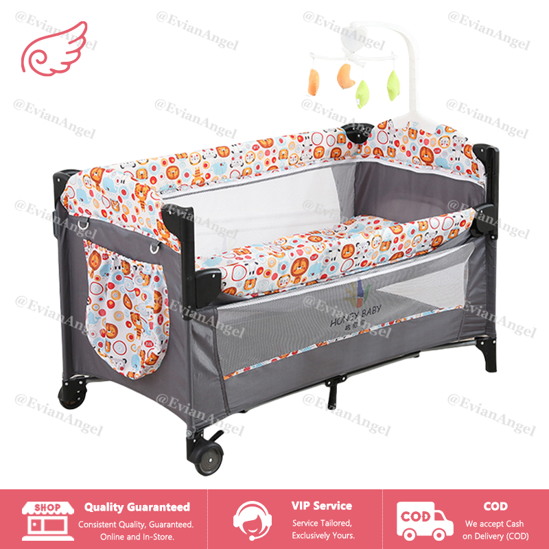 EVIANANGEL Box Bayi Tempat Tidur Bayi Ranjang Bayi Baby Box Bisa Dilipat Box Bayi Tempat Tidur Bayi 