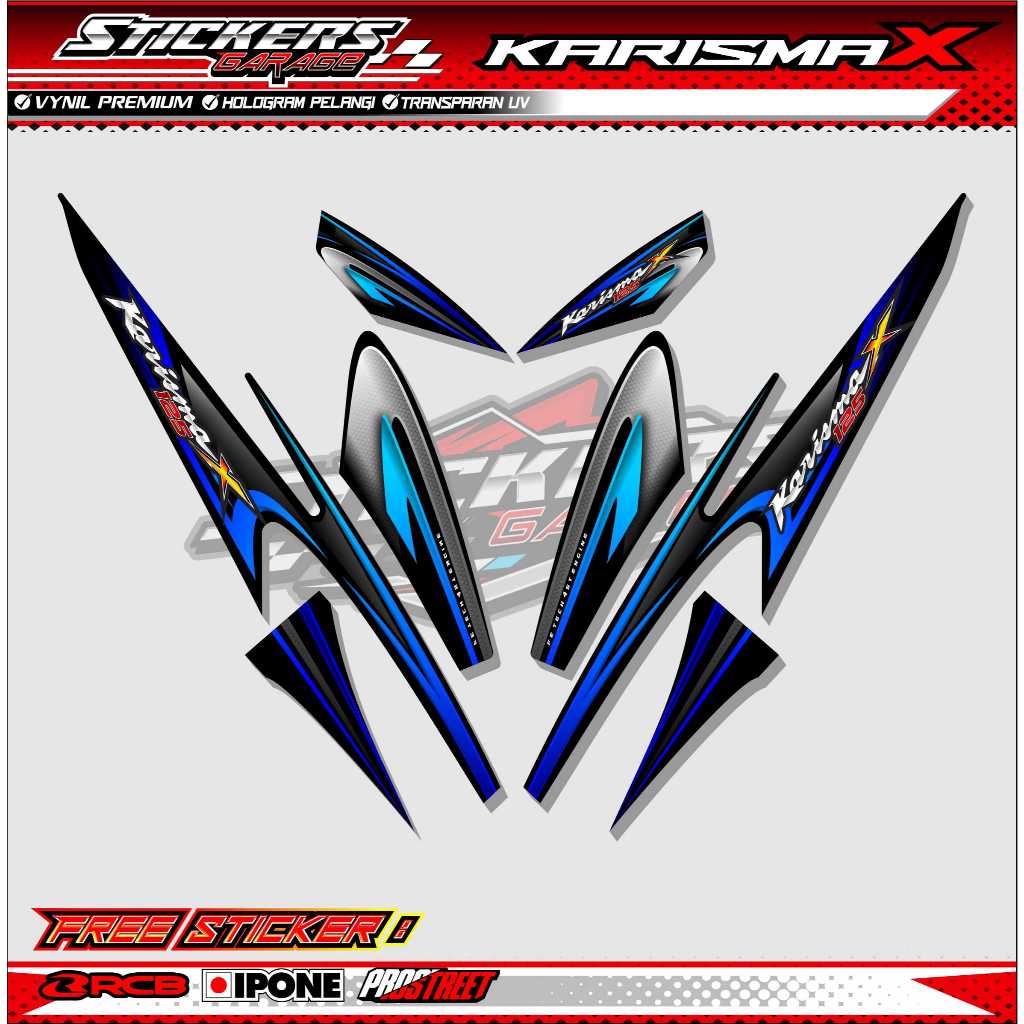 STRIPING VARIASI HONDA KARISMA 125 X/ STICKER LIST VARIASI MOTOR KARISMA 125 X
