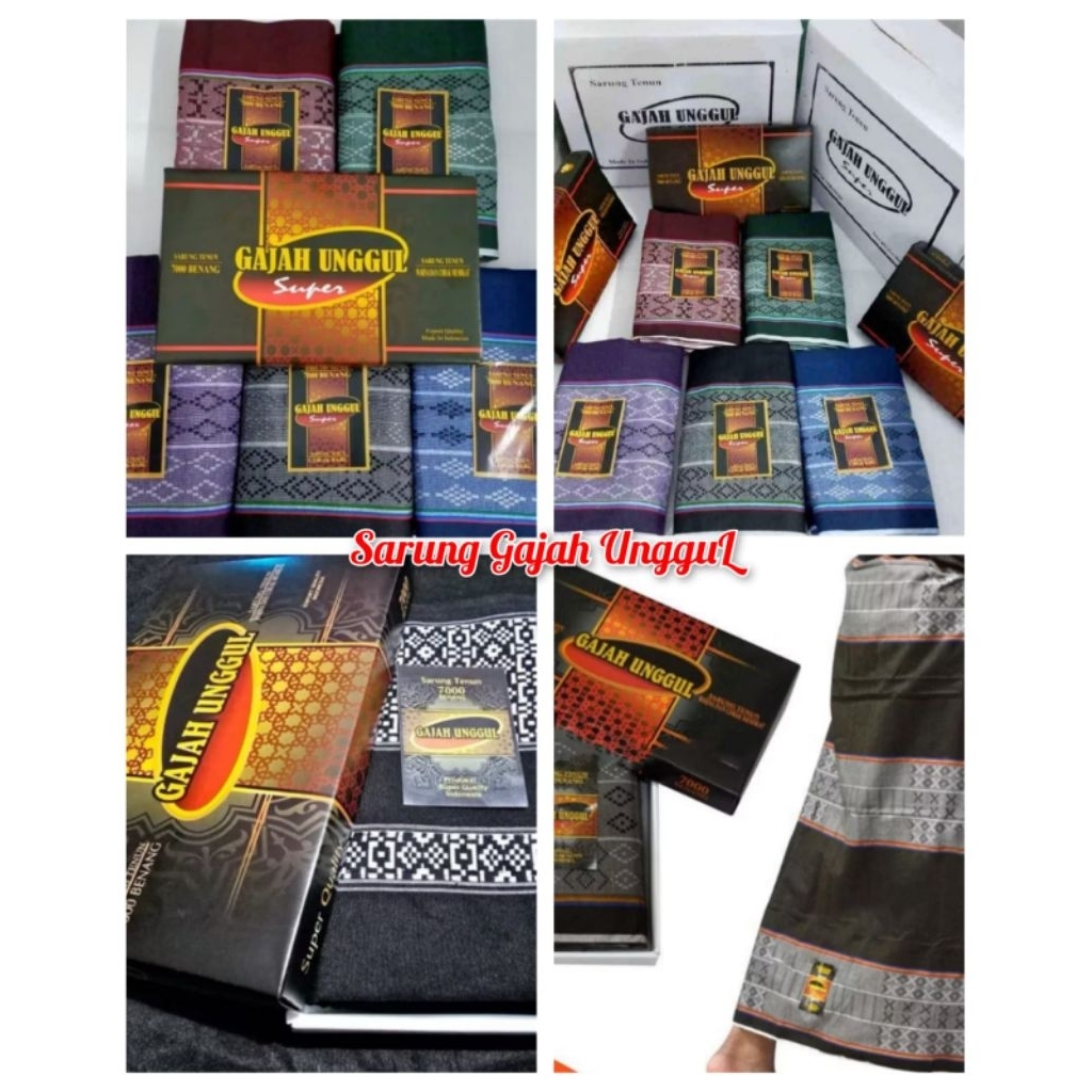 Sarung Tenun Gajah Unggul 7000 Benang