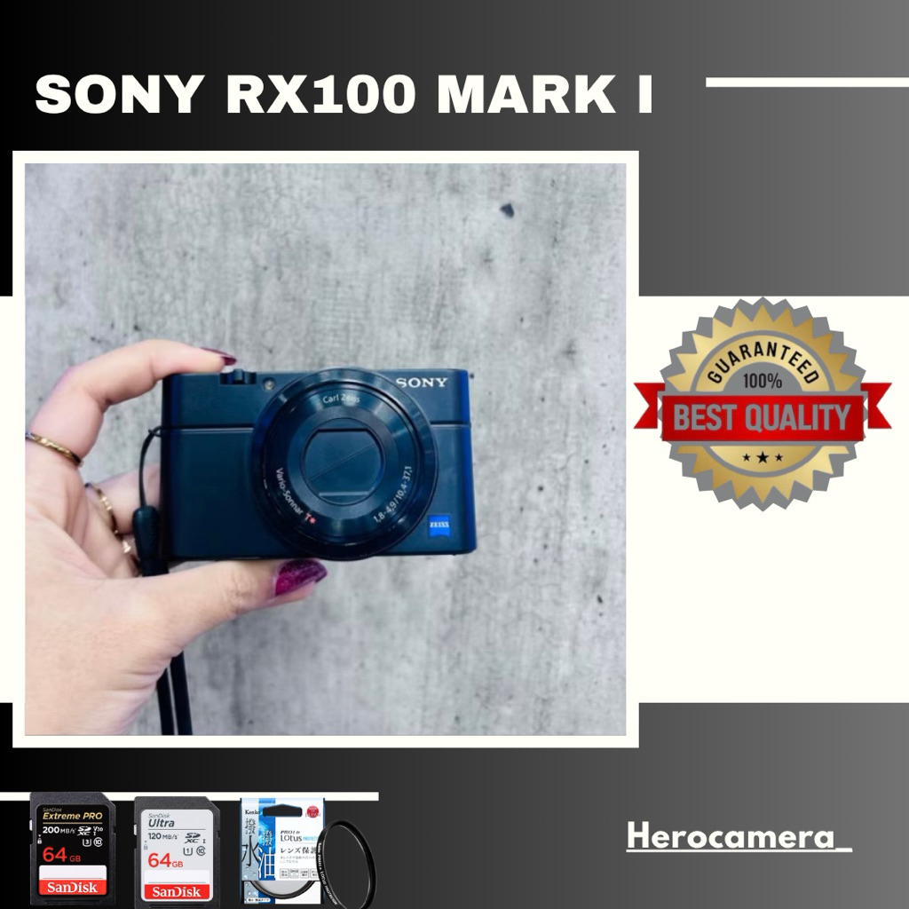 SONY RX100 MARK I MULUS LIKE NEW FUNGSI NORMAL SEMUA KELENGKAPAN STANDAR BAWAAN