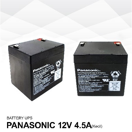 Batre Ups Panasonic 12V 4.5AH Baterai UPS Battery 12 V 4.5 ah
